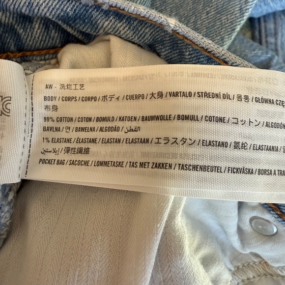 Abercrombie & Fitch The 90s Relaxed Jeans High Rise Womens 30 10 XL Light Wash - Picture 4 of 7